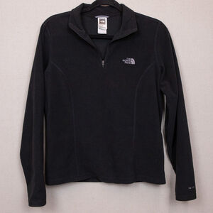 The North Face Performance black fleece 1/4 zip pullover sweater-M